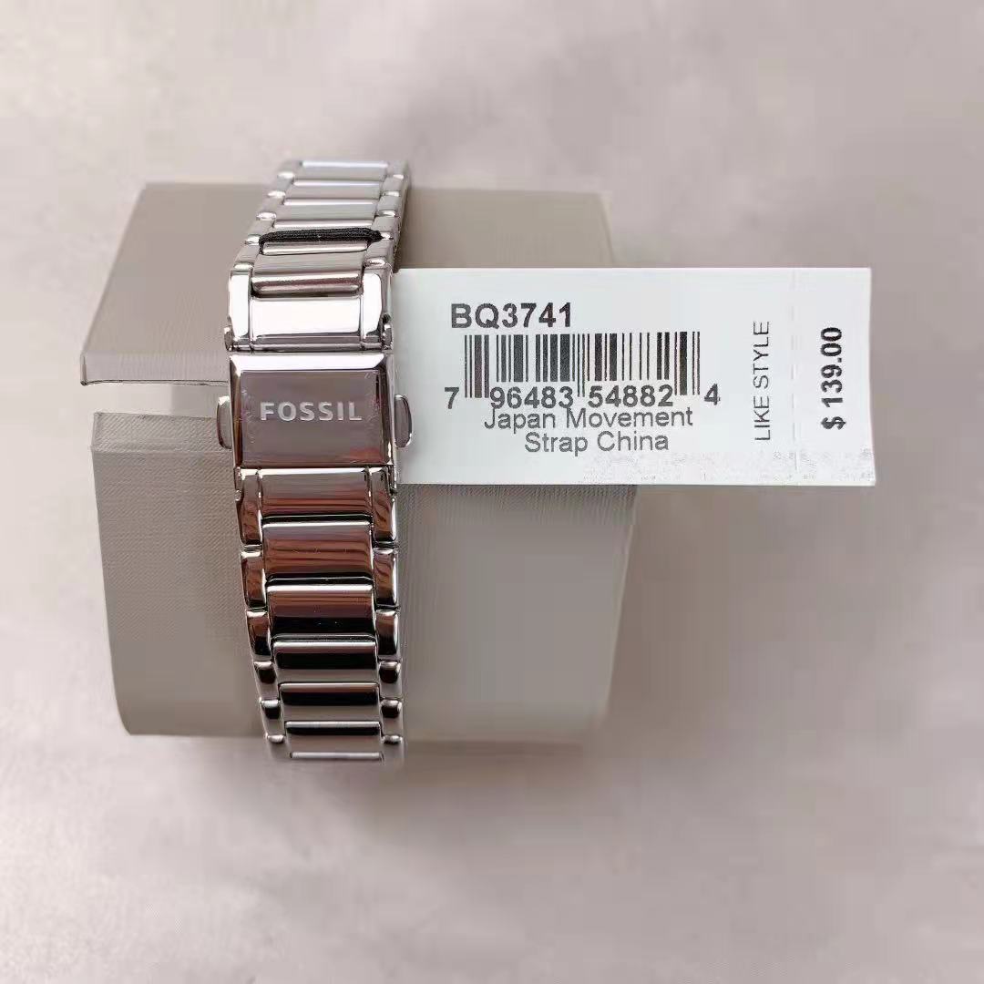 Fossil BQ3741 Ladies Blue Dial Silver Stainless Steel Watch Fossil BQ3741 Ladies Blue Dial Silver Stainless Steel Watch
